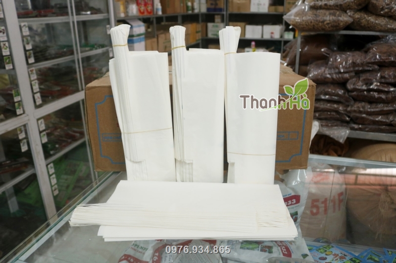 Túi giấy bao trái của Thanh Hà được bán tại nhiều cửa hàng vật tư nông nghiệp