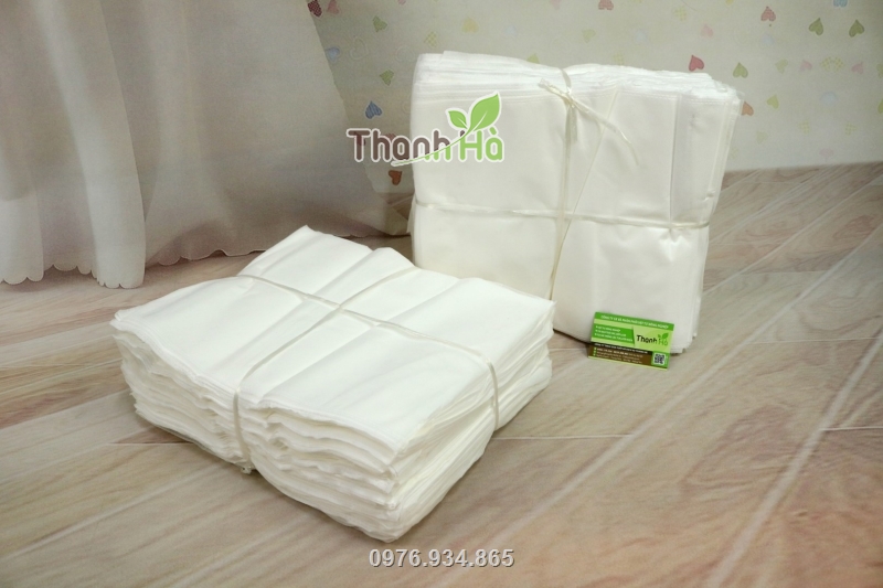 Túi vải nhập khẩu Đài Loan được đóng gói theo dạng bịch 100 cái